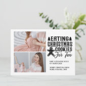 2 Photo Christmas Cookies for 2 Pregnancy  Feestdagenkaart (Staand voorkant)