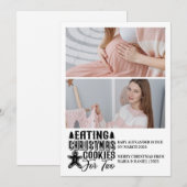 2 Photo Christmas Cookies for 2 Pregnancy  Feestdagenkaart (Voorkant / Achterkant)