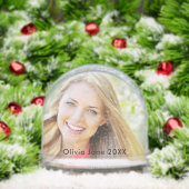 2 Photo Christmas Holiday Modern Sneeuwbol (Kerstmis)