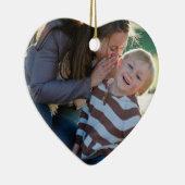 2 Photo Custom  Keramisch Ornament (Rechts)