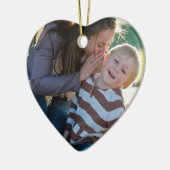 2 Photo Custom  Keramisch Ornament (Links)