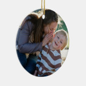 2 Photo Custom  Keramisch Ornament (Rechts)