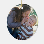 2 Photo Custom  Keramisch Ornament (Links)