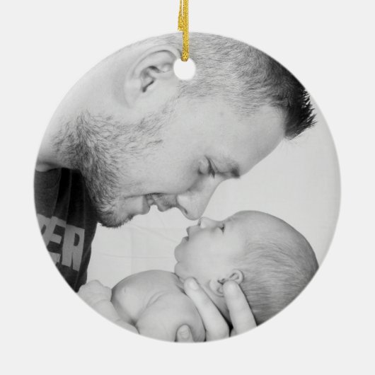 2 Photo Custom  Keramisch Ornament (Achterkant)