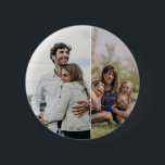 2 Photo Custom  Ronde Button 5,7 Cm<br><div class="desc">2 Photo Custom button</div>