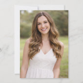 2-Photo Elegant Minimalist Graduation Party |  Kaart (Achterkant)