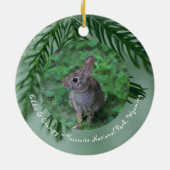 2 Photo Front & Back Evergreen Christmas Ornament (Achterkant)