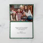 2 PHOTO kerstverlichting Rustige groet Feestdagen Kaart (Binnen)