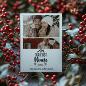 2 Photo Minimialist Christmas Our First Home Feestdagenkaart