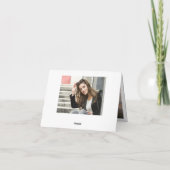 2 PHOTO Modern Eenvoudig Minimalistisch Gouden Afs Bedankkaart (Achterkant)