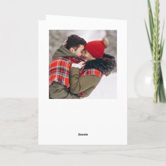 2 PHOTO Modern gouden kerstgroet Feestdagen Kaart (Achterkant)