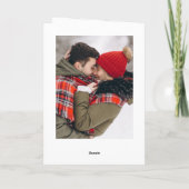 2 PHOTO Modern gouden kerstgroet Feestdagen Kaart (Achterkant)