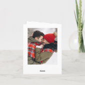 2 PHOTO Modern gouden kerstgroet Feestdagen Kaart (Achterkant)