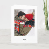 2 PHOTO Modern gouden kerstgroet Feestdagen Kaart (Achterkant)