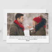 2 PHOTO Modern gouden kerstgroet Feestdagenkaart (Achterkant)