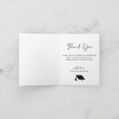 2 PHOTO Moderne, eenvoudige minimalistische Afstud Bedankkaart (Binnen)
