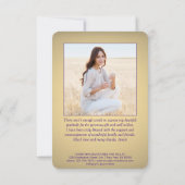 2 Photo New Address Paars Gold Script Afstuderen Bedankkaart (Achterkant)