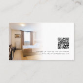 2 Photo Overlay Logo QR Code Hotel Guest House Visitekaartje (Achterkant)