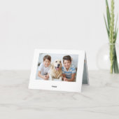 2 PHOTO Pine Cones Wreatry kerstabel Feestdagen Kaart (Achterkant)