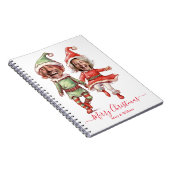 2 Photos Christmas elves  Notitieboek (Rechterzijde)