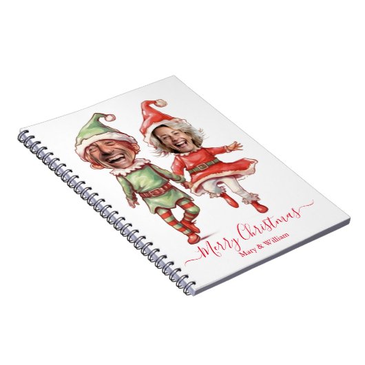 2 Photos Christmas elves Notitieboek (Rechterzijde)