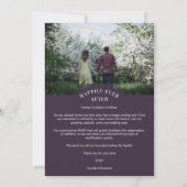 2 Photos Collage Minimalist Be our Guest Save The Date (Achterkant)