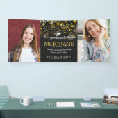 2 Photos Congratulations Golden Bokeh Graduation Spandoek (Beurs)