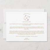 2 Photos Fancy Romantic Pink Shades Floral Bouquet Save The Date (Achterkant)