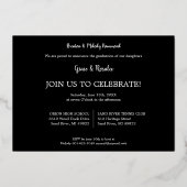 2 Photos Graduates Simple Graduation Real Folie Uitnodiging (Achterkant)