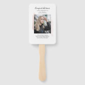 2 Photos Graduation Modern Script Grad Handwaaier (Achterkant)