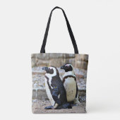 2 pinguïns tote bag (Achterkant)