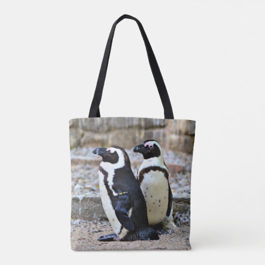 2 pinguïns tote bag (Achterkant)