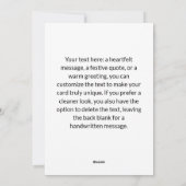 2 platte kerstballen als ornament feestdagenkaart (Achterkant)