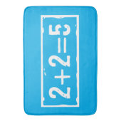 2 plus 2 is 5 badmat (Voorkant Verticaal)