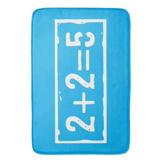 2 plus 2 is 5 badmat (Voorkant Verticaal)