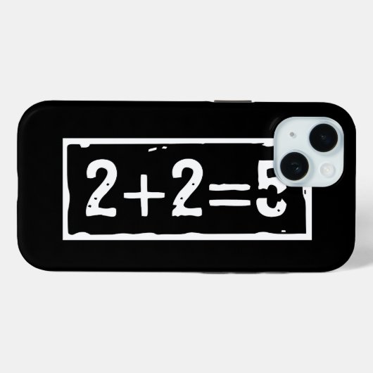 2 plus 2 is 5 Case-Mate iPhone case (Achterkant (horizontaal))