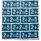 2 plus 2 is 5 douchegordijn (Voorkant)