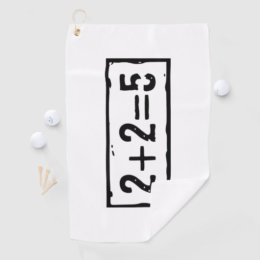 2 plus 2 is 5 golfhanddoek (Insitu)