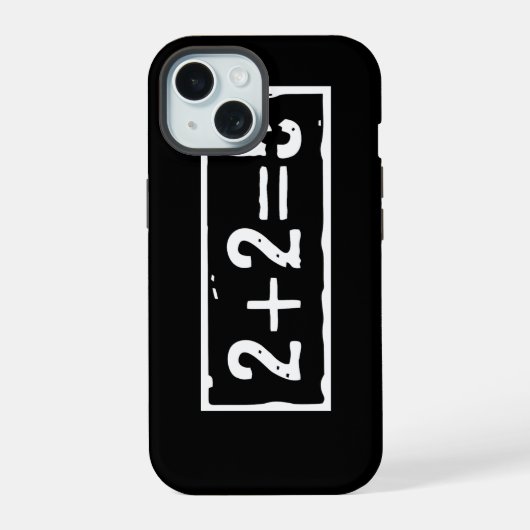 2 plus 2 is 5 iPhone 15 case (Achterkant)