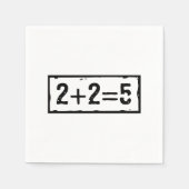 2 plus 2 is 5 servet (Voorkant)