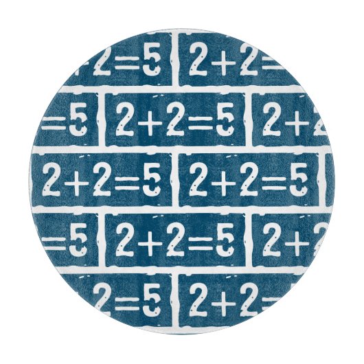 2 plus 2 is 5 snijplank (Voorkant)