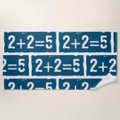 2 plus 2 is 5 strandlaken (Voorkant)