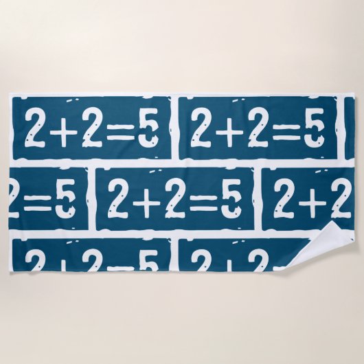 2 plus 2 is 5 strandlaken (Voorkant)