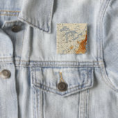 2 Populatie 1790 Vierkante Button 5,1 Cm (In situ)