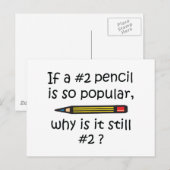 # 2 Potlood Briefkaart (Voorkant / Achterkant)