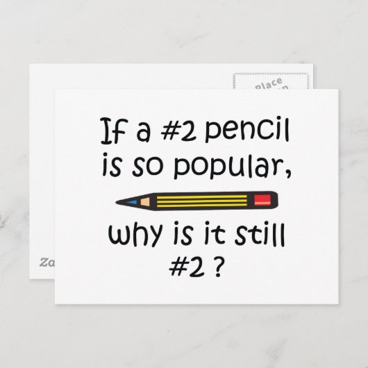 # 2 Potlood Briefkaart (Voorkant / Achterkant)