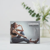 2 promoties met één model-speler briefkaart (Staand voorkant)