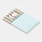 2 Pset Deer Jumping op een Argyle Pattern Rustic Post-it® Notes (Schuin)