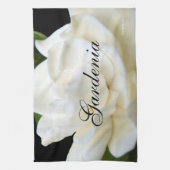 2 Pure White Gardenia Theedoek (Verticaal)