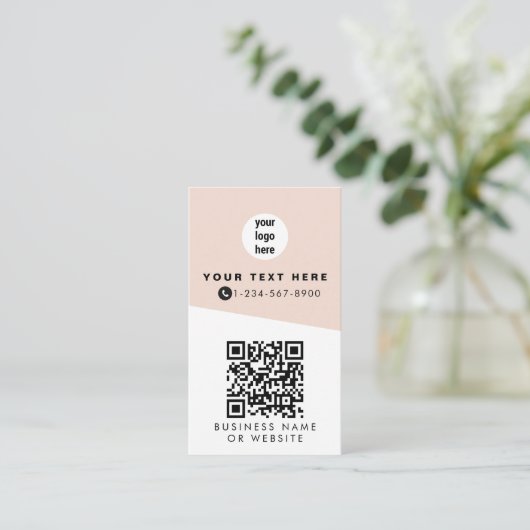 2 QR-codes 2 bedrijfslogo's en 2 contactpersonen r Visitekaartje (Staand voorkant)
